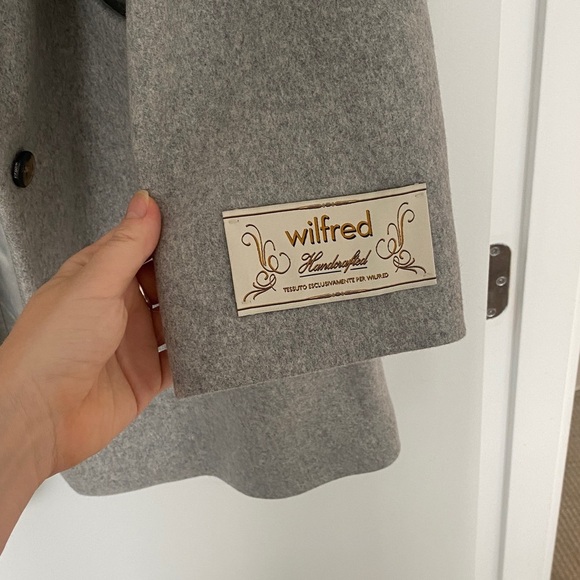 Wilfred The Cacoon Coat New-Virgin Wool, Size L, Heather Light Grey - Picture 6 of 16